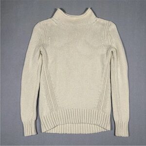 Vintage J. Crew Always Roll Neck Womens XXSmall Oarsman Cotton Fisherman Sweater